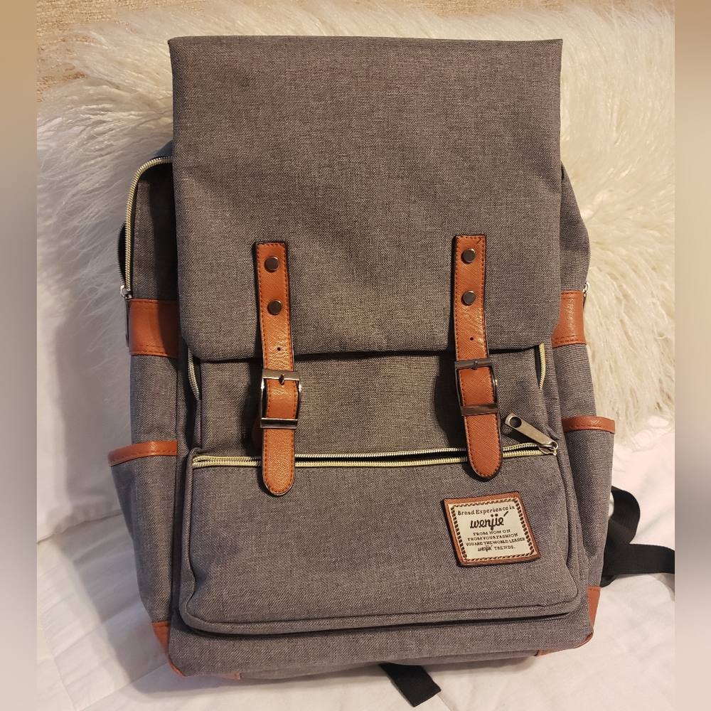 Laptop gray backpack